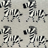 Grey Lots Of Zebras Woven Knitted Baby Blanket - Homeroots - Flyclothing LLC