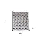 Grey Lots Of Zebras Woven Knitted Baby Blanket - Homeroots - Flyclothing LLC