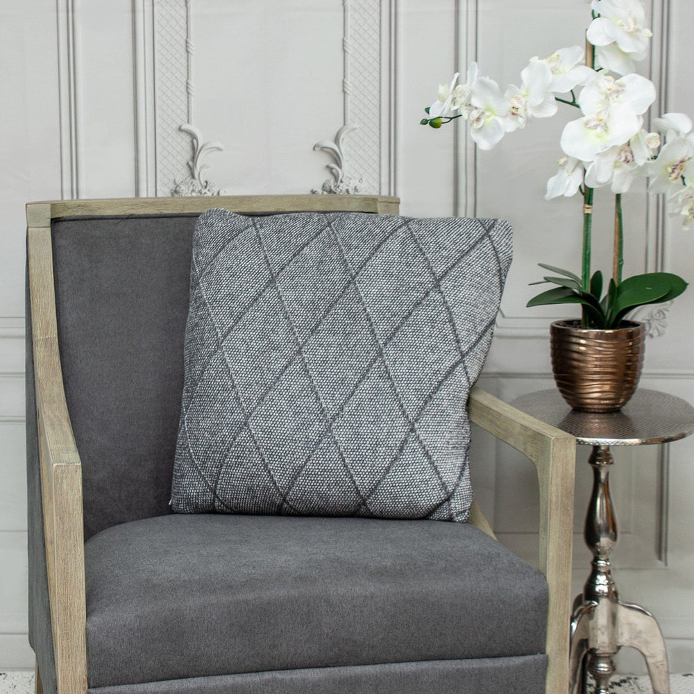 20" Gray Cotton Throw Pillow - Homeroots - Flyclothing LLC