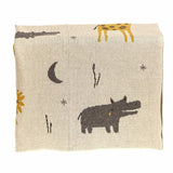 Zoo Animals Woven Knitted Baby Blanket - Homeroots - Flyclothing LLC