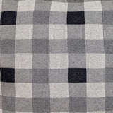 Lead Grey Checkered Pillow - Homeroots - Flyclothing LLC