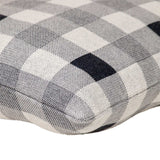 Lead Grey Checkered Pillow - Homeroots - Flyclothing LLC