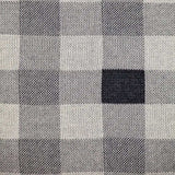 Lead Grey Checkered Pillow - Homeroots - Flyclothing LLC