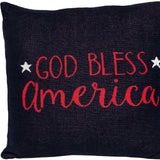 Navy Blue Patriotic Throw Pillow - Homeroots - Flyclothing LLC