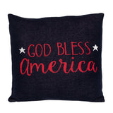 Navy Blue Patriotic Throw Pillow - Homeroots - Flyclothing LLC