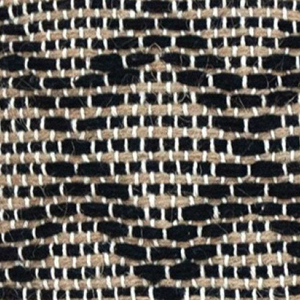 Black And Sand Woven Decorative Pillow - Homeroots - Flyclothing LLC