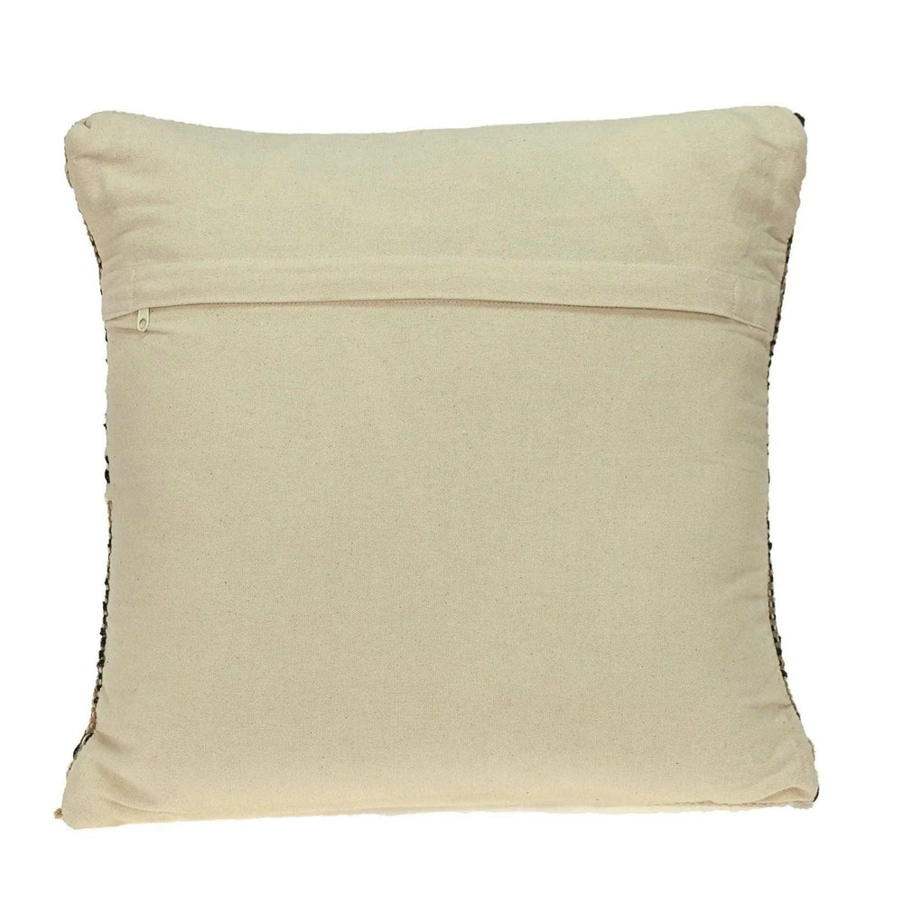 Black And Sand Woven Decorative Pillow - Homeroots - Flyclothing LLC