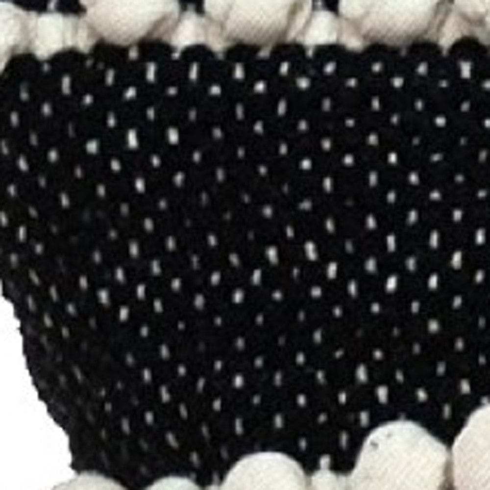 Black And Ivory Textured Throw Pillow - Homeroots - Flyclothing LLC