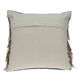 Black And Ivory Textured Throw Pillow - Homeroots - Flyclothing LLC