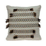 Creamy Beige Textured Throw Pillow - Homeroots - Flyclothing LLC