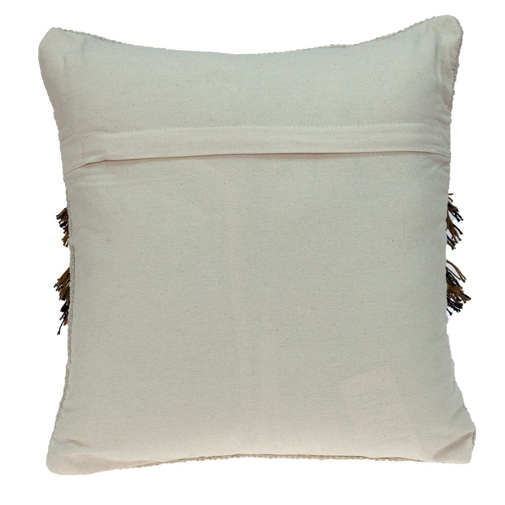 Creamy Beige Textured Throw Pillow - Homeroots - Flyclothing LLC