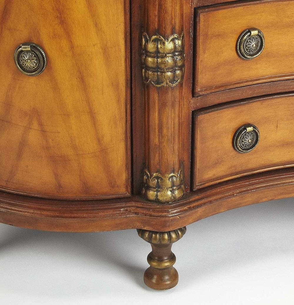 Traditional Style Wooden Credenza - Homeroots - Flyclothing LLC