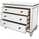 Rectangle Mirrored Three Drawer Console Storage Chest - Homeroots - Flyclothing LLC