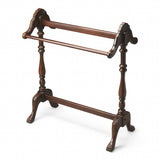 Dark Brown Finish Hand Harved Wooden Blanket Stand - Homeroots - Flyclothing LLC