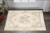 2' X 3' Beige and Ivory Power Loom Area Rug - Homeroots - Flyclothing LLC