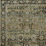 9' X 12' Green And Brown Floral Area Rug - Homeroots - Flyclothing LLC