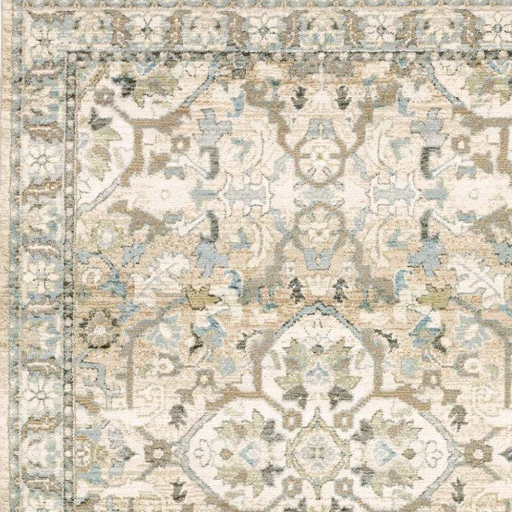 2' X 3' Beige and Ivory Power Loom Area Rug - Homeroots - Flyclothing LLC