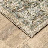 3' X 12' Beige And Ivory Medallion Runner Rug - Homeroots - Flyclothing LLC