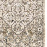 3' X 12' Beige And Ivory Medallion Runner Rug - Homeroots - Flyclothing LLC