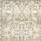 9' X 12' Beige And Ivory Medallion Area Rug - Homeroots - Flyclothing LLC