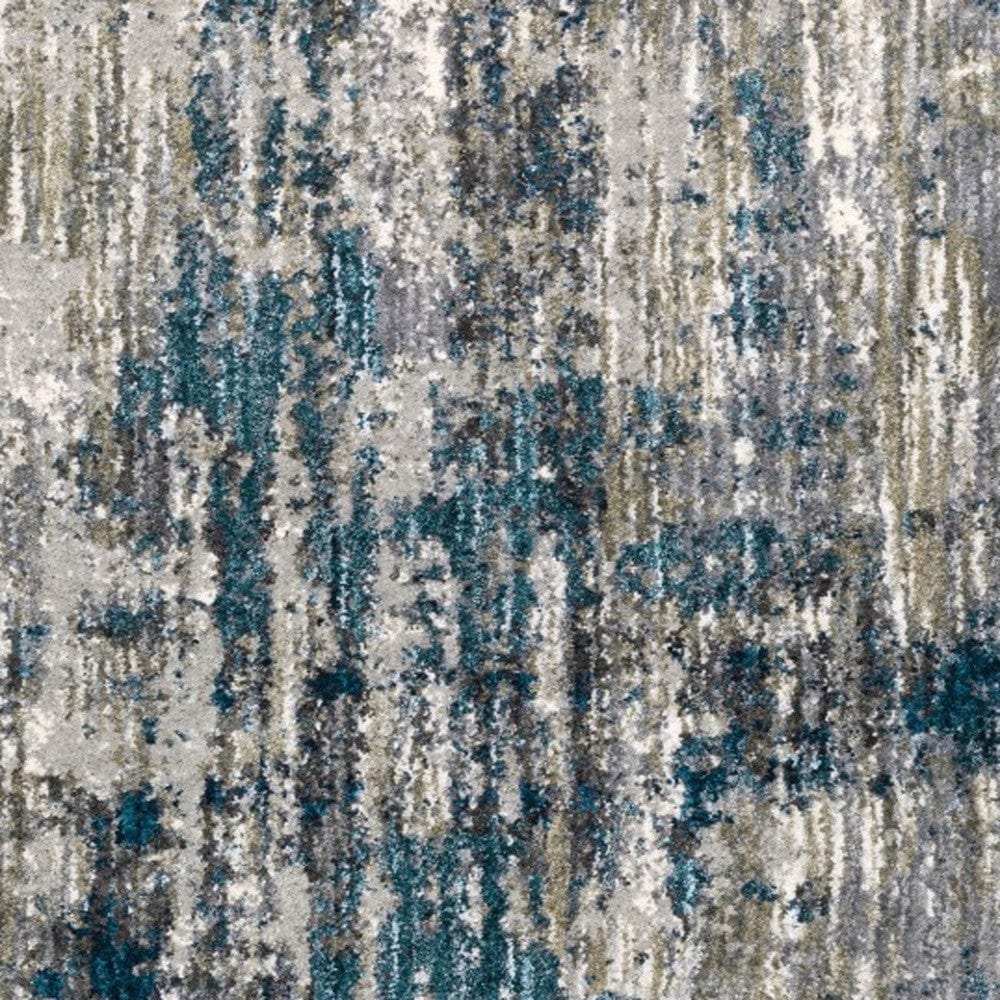 7' X 9' Grey And Blue Grey Skies Area Rug - Homeroots - Flyclothing LLC