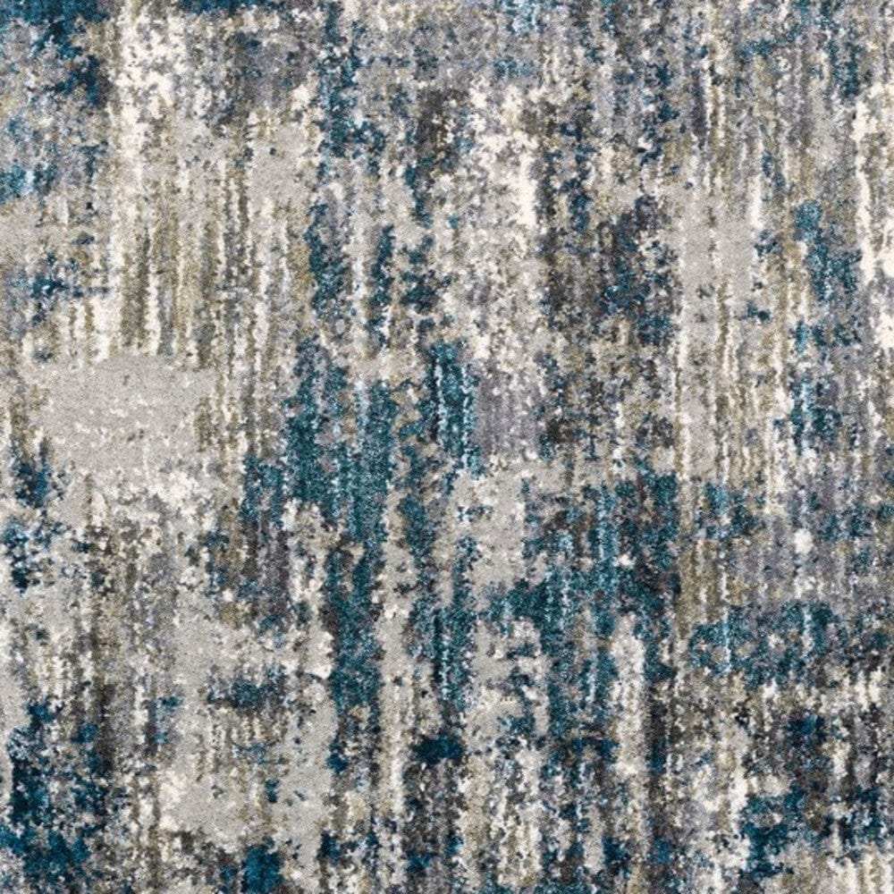 8' X 10' Grey And Blue Grey Skies Area Rug - Homeroots - Flyclothing LLC