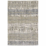 4' X 6' Grey And Ivory Abstract Lines Area Rug - Homeroots - Flyclothing LLC
