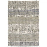 8' X 10' Grey And Ivory Abstract Lines Area Rug - Homeroots - Flyclothing LLC