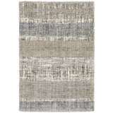 8' X 10' Grey And Ivory Abstract Lines Area Rug - Homeroots - Flyclothing LLC