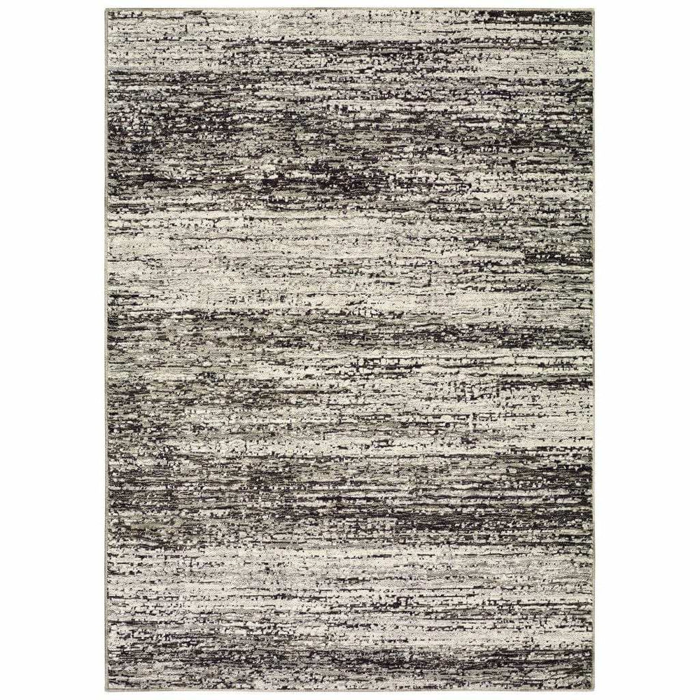 3' X 5' Ash And Slate Abstract Area Rug - Homeroots - Flyclothing LLC