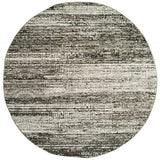7' Round Ash And Slate Abstract Area Rug - Homeroots - Flyclothing LLC