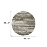 7' Round Ash And Slate Abstract Area Rug - Homeroots - Flyclothing LLC