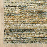 10' X 14' Gold And Green Abstract Area Rug - Homeroots - Flyclothing LLC