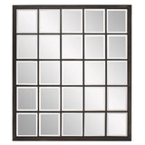 Rectangular Antique Black Finish Mirror With Beveled Edge - Homeroots - Flyclothing LLC