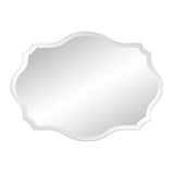 32" Clear Scalloped Edges Unframed Accent Mirror - Homeroots - Flyclothing LLC