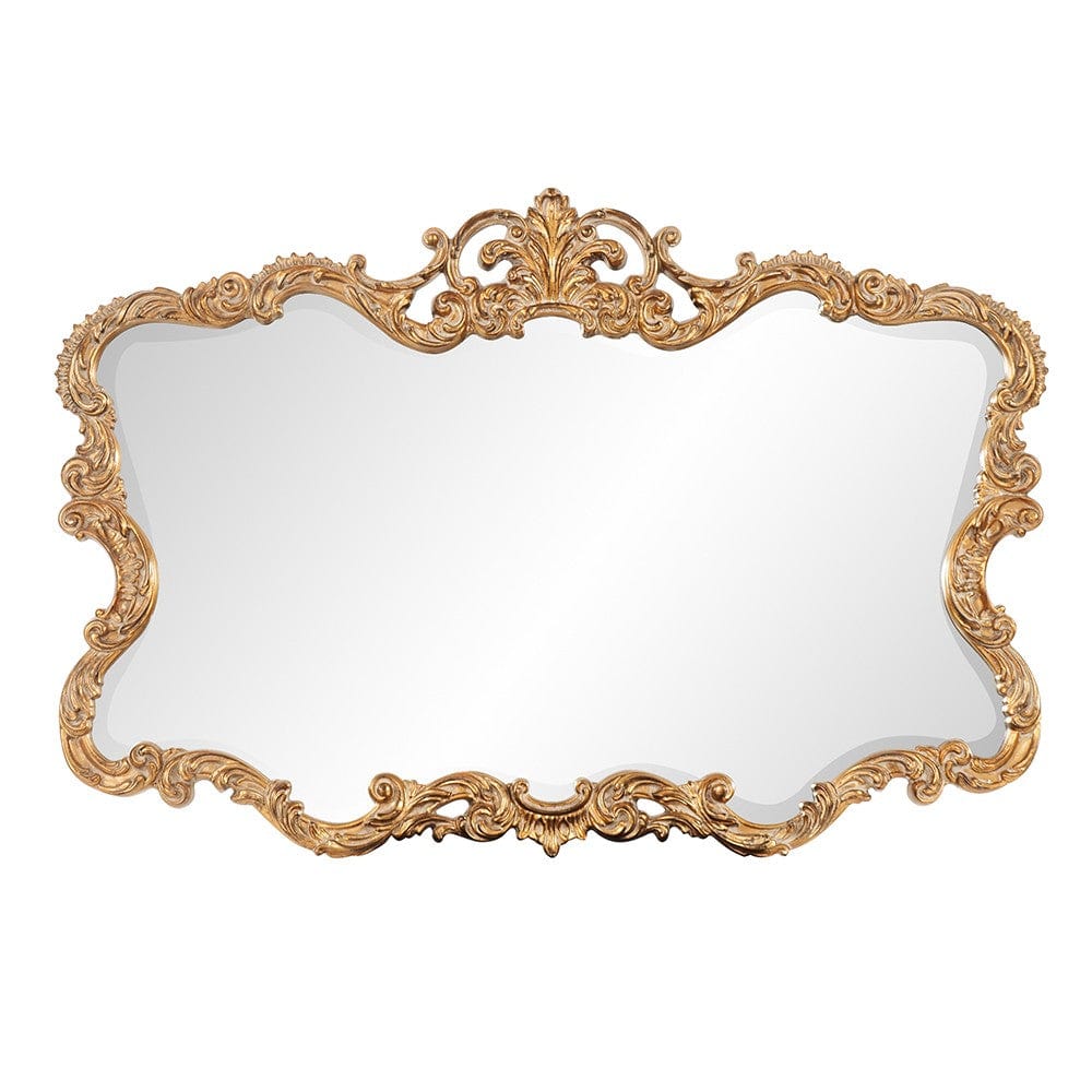 27" Gold Ornate Scroll Framed Accent Mirror - Homeroots - Flyclothing LLC