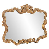 27" Gold Ornate Scroll Framed Accent Mirror - Homeroots - Flyclothing LLC