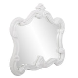 28" White Baroque Framed Accent Mirror - Homeroots - Flyclothing LLC