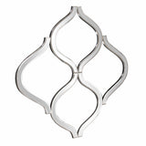 Interlocking Mirrored Curved Shapes With Beveled Edge - Homeroots - Flyclothing LLC