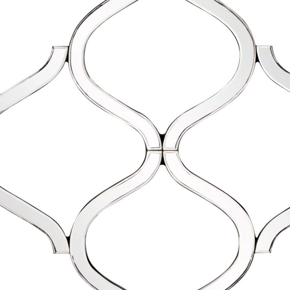 Interlocking Mirrored Curved Shapes With Beveled Edge - Homeroots - Flyclothing LLC