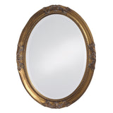 33" Gold Oval Framed Accent Mirror - Homeroots - Flyclothing LLC