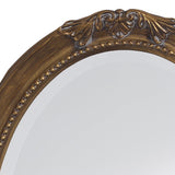 33" Gold Oval Framed Accent Mirror - Homeroots - Flyclothing LLC