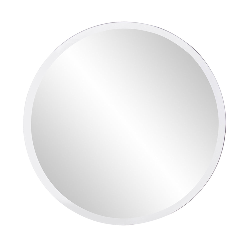 28" Gray Round Unframed Accent Mirror - Homeroots - Flyclothing LLC