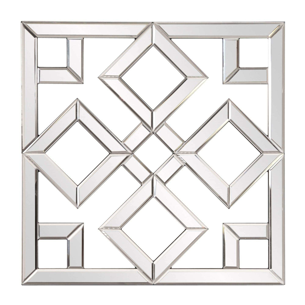Interlocking Mirrored Squares With Lattice Design - Homeroots - Flyclothing LLC