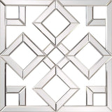 Interlocking Mirrored Squares With Lattice Design - Homeroots - Flyclothing LLC