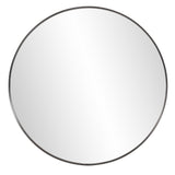 36" Black Round Framed Accent Mirror - Homeroots - Flyclothing LLC