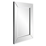 24" Clear Beveled Edge Frame Accent Mirror - Homeroots - Flyclothing LLC