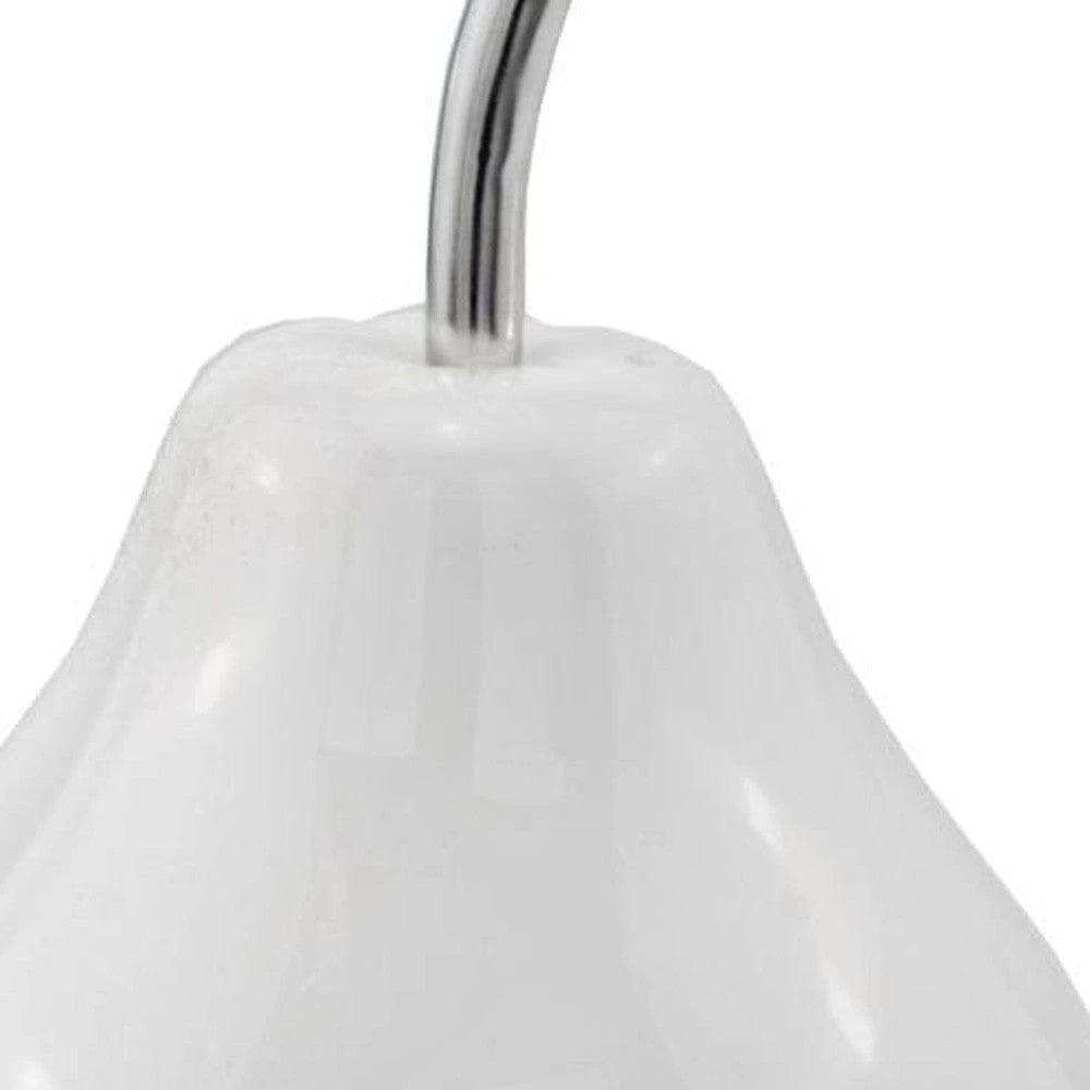 White Jumbo Pear Shaped Aluminum Accent Home Decor - Homeroots - Flyclothing LLC