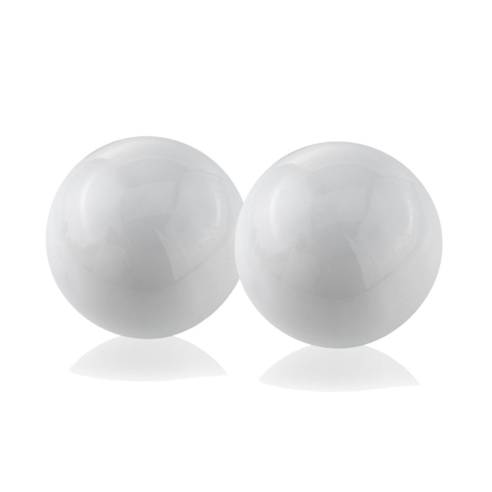 3" White Aluminum Decorative Orb Tabletop Sculpture - Homeroots
