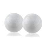 3" White Aluminum Decorative Orb Tabletop Sculpture - Homeroots